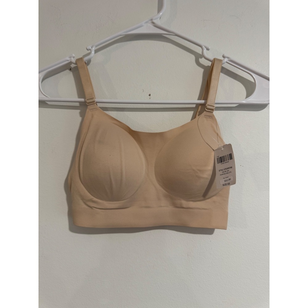 Soma Enbliss Luxe Adjustable Bralette Womens XS Pale Sand Seamless Wireless